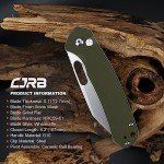 CJRB Pyrite-Alt Folding Wharncliffe Pocket Knife