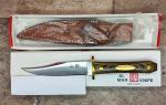 Vintage Al Mar 8507 Mini Bowie Seki Japan Fixed Blade Hunting Knife In Box