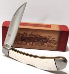 Rough Rider White Micarta Lockback Wharncliffe Blade Folding Pocket Knife RR2712