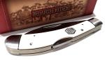 Rough Rider White Micarta Lockback Wharncliffe Blade Folding Pocket Knife RR2712