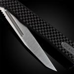 OCASO - Solstice Gentleman's Knife, 3.5" S35VN Steel, Titanium or Carbon Fiber, Ambidextrous Deep Carry Pocket Clip, Wharncliffe Blade 8WFS