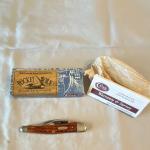 Case Vintage Pocketknife Pocket Worn Bone Handle 3-Blade Clip Point Wharncliffe