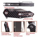 Firebird GANZO FH31 Wharncliffe Pocket Knife - Carbon Fiber