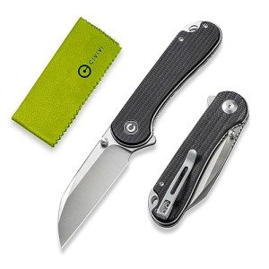 CIVIVI Elementum Black Canvas Micarta Pocket Knife