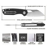 Firebird GANZO FH924-BK Folding Knife D2 Steel