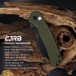 CJRB Pyrite-Alt Folding Wharncliffe Pocket Knife