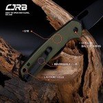 CJRB Pyrite-Alt Folding Wharncliffe Pocket Knife