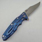 Hinderer Eklipse TriWay Bowie Knife - Blue G10