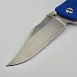 Hinderer Eklipse TriWay Bowie Knife - Blue G10