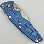 Hinderer Eklipse TriWay Bowie Knife - Blue G10