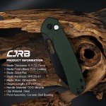 CJRB Pyrite-Alt Folding Pocket Knife with Wharncliffe Blade