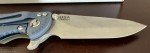 Hinderer XM 18 3.5" Spearpoint Knife - Battle Blue