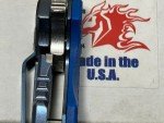 Hinderer XM-24 Blue Flipper Knife with G-10 Handle
