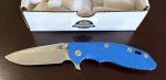 Hinderer XM 18 3.5" Spearpoint Knife - Blue G10