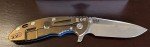 Hinderer XM 18 3.5" Spearpoint Knife - Blue G10