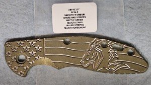 Hinderer OEM Green Battle Knife with Silver Stars