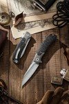 TRIVISA EDC Wharncliffe Folding Knife with Clip