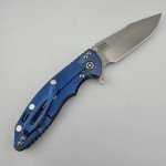 Hinderer XM18 Battle Blue Titanium Knife