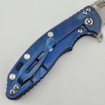Hinderer XM18 Battle Blue Titanium Knife