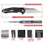 Firebird GANZO FH31 Wharncliffe Folding Knife Black