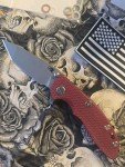 Hinderer XM-18 3.0" Harpoon Tanto - Red G10