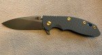 Hinderer XM-18 3.5" Slicer, Stonewash Blue Handle