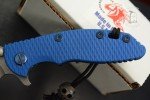 Hinderer XM-18 Harpoon Tanto Blue G-10 Knife