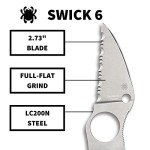 Spyderco Swick 6 Folding Pocket Knife - Wharncliffe Blade
