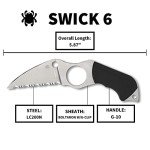 Spyderco Swick 6 Folding Pocket Knife - Wharncliffe Blade