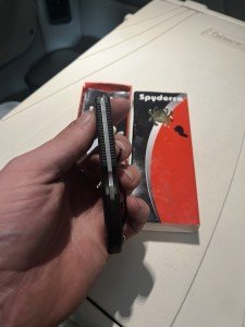 Spyderco Delica 4 Black Wharncliffe Folding Knife