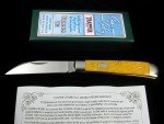 Cooper Cutlery Yellow Jig Wharncliffe Trapper Knife