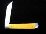 Cooper Cutlery Yellow Jig Wharncliffe Trapper Knife