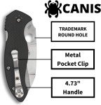 Spyderco Canis 3.43" Wharncliffe Folding Knife
