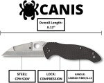 Spyderco Canis 3.43" Wharncliffe Folding Knife