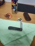 Jack Wolf Knives Smooth Back Titanium Slip Joint