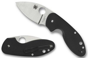Spyderco Insistent Folding Knife Black G10 Handles