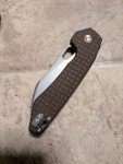 Vosteed Gator Folding Knife with Brown Micarta Handle