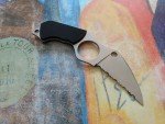 Spyderco Swick 5 Serrated Wharncliffe Knife, Black Handle