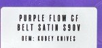Divo Knives Purple Nurple Flow CF S90V Exclusive