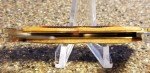 Classic Dogleg Wharncliffe Knife, Bone Brown-Amber