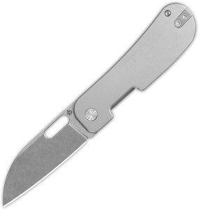 QSP Folding Gray Titanium Pocket Knife 14C28N