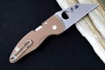 Spyderco Microjimbo - Brown G10 Wharncliffe Knife