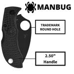 Spyderco Manbug Wharncliffe Folding Pocket Knife