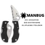 Spyderco Manbug Wharncliffe Folding Pocket Knife