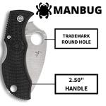 Spyderco Manbug Wharncliffe Folding Pocket Knife