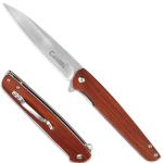 Carimee EDC Wharncliffe Pocket Knife with Rosewood Handle