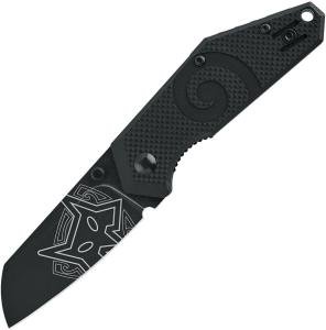 Fox Tactical Black G10 Folding Wharncliffe Pocket Knife