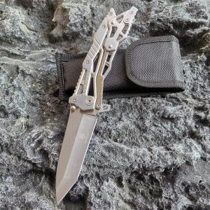 Steel Handle Tactical Wharncliffe Survival Knife