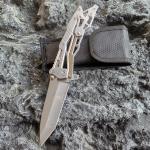 Steel Handle Tactical Wharncliffe Survival Knife
