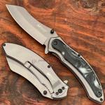 Mtech USA Tinite Wharncliffe Spring Assisted Tactical Pocket Knife Gray / Black